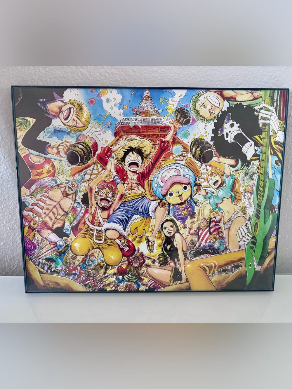Anime Manga tony chopper monkey d luffy mugiwara post print framed 11” x 14”